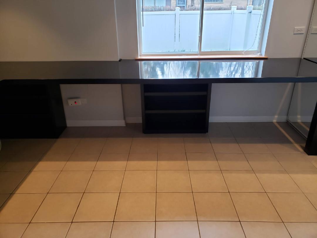 Commercial office built-in desk and cabinetry